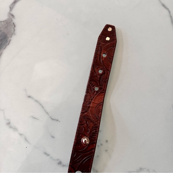 Vintage Leather and Silver Link Cowgirl Belt - Picture 9 of 9